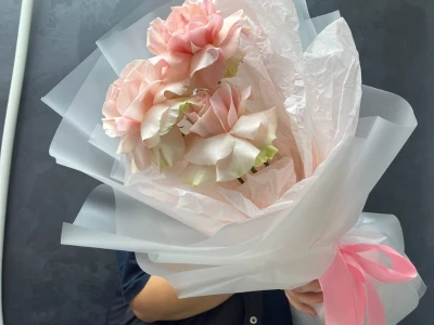 Букет из розовых французких роз