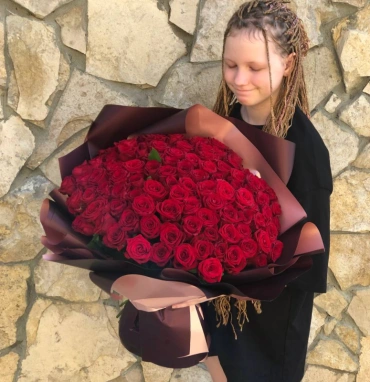 Букет «101 крассная роза»