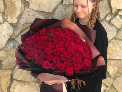 Букет «101 крассная роза»