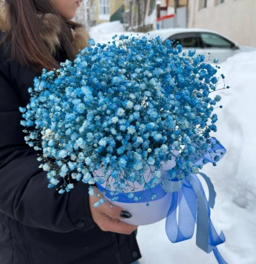 Композиция в коробке «Синяя сказка»