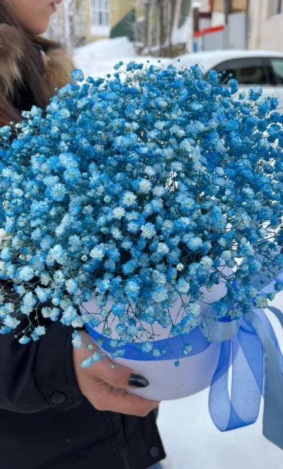 Композиция в коробке «Синяя сказка»