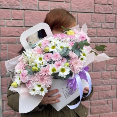 Цветы в коробке «Нежное очарование»