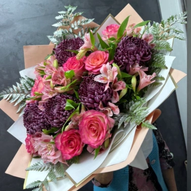 Розовый букет