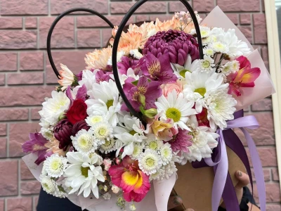 Букет в сумочке «осенний уют»