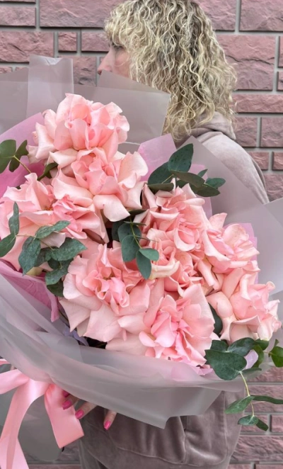 Букет из французкой розы «нежное вдохновение»