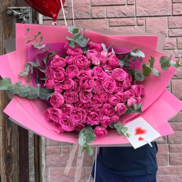 Букет «малиновый закат»