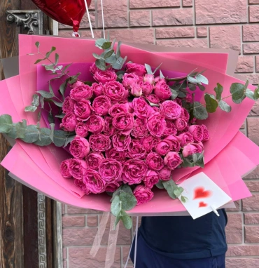 Букет «малиновый закат»