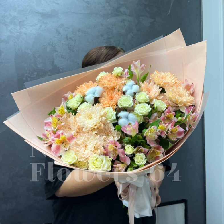 Букет &laquo;персиковое безе&raquo;