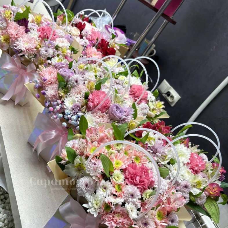 Сумочка с цветами МИКС 