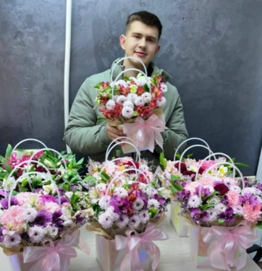 Сумочка с цветами МИКС 