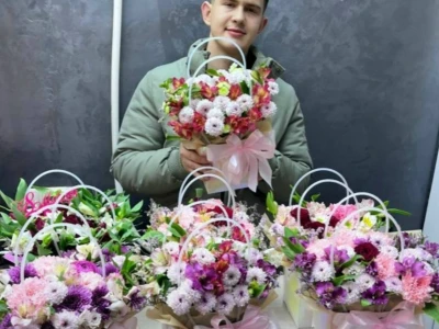 Сумочка с цветами МИКС 