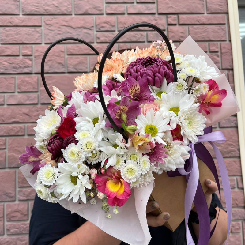 Букет в сумочке «осенний уют»